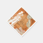 Einmal auf Hochzeitspapier Napkins Serviette (Ecke)