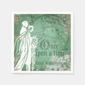 Einmal auf Hochzeitspapier Napkins Serviette (Vorderseite)