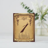 Einmal auf Hochzeitstag Tischnummer (Stehend Vorderseite)