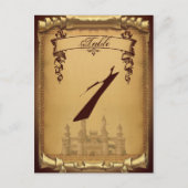 Einmal auf Hochzeitstag Tischnummer (Vorderseite)