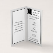 Einmal auf Märchenkarte Save the Date Visitenkarten (Innenseite)