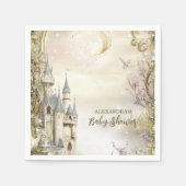 Einmal auf Märchenschloss Babydusche Serviette (Vorderseite)