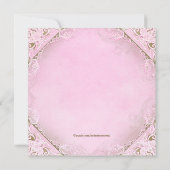 Einmal auf Prinzessin 1. Geburtstag Einladung (Rückseite)