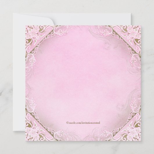 Einmal auf Prinzessin 1. Geburtstag Einladung (Rückseite)