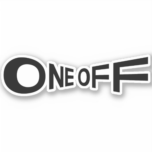 Einmal Aufkleber (Vorderseite)