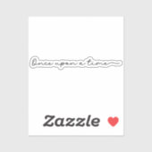 Einmal Aufkleber (Blatt)