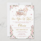 Einmal bei der Geburt einer Prinzessin Einladung (Vorderseite)