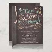 Einmal bei Time Storybook Baby Dusche Einladung (Vorne/Hinten)