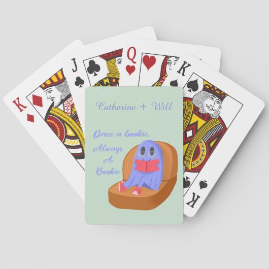 Einmal Buchmacher, immer Buchmacher Spielkarten (Rückseite)