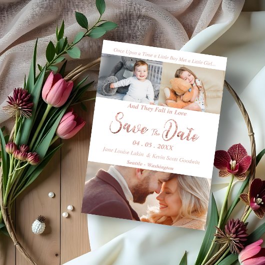 Einmal drei Fotos vor und nach Save The Date