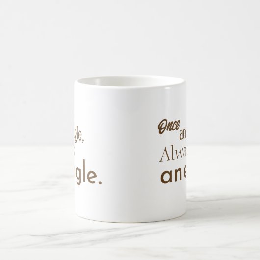 Einmal ein Adler, immer ein Adler. braun Motiviere Kaffeetasse (Mittel)