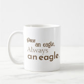 Einmal ein Adler, immer ein Adler. braun Motiviere Kaffeetasse (Links)