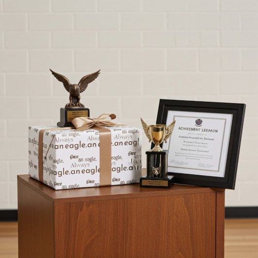 Einmal ein Adler, immer ein Adler. Brown Gift Wrap Geschenkpapier Set