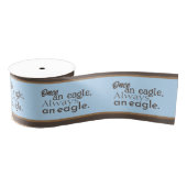 Einmal ein Adler, immer ein Adler. Brown Pastel Bl Ripsband (Spule)