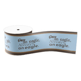 Einmal ein Adler, immer ein Adler. Brown Pastel Bl Ripsband