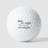 Einmal ein Adler, immer ein Adler. Dunkelbraun-Min Golfball (Vorderseite)