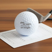 Einmal ein Adler, immer ein Adler. Dunkelbraun-Min Golfball