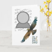 einmal ein Adler immer ein Adler-Foto Karte (Gelbe Blume)