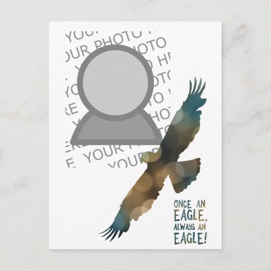 einmal ein Adler immer ein Adler-Foto Postkarte (Vorderseite)