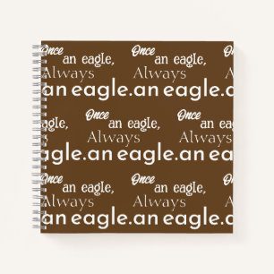 Einmal ein Adler, immer ein Adler. Inspirationskun Notizblock