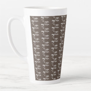 Einmal ein Adler, immer ein Adler. Muster Art Brow Milchtasse