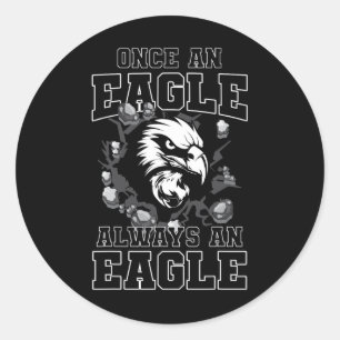 Einmal ein Adler, immer ein Adler - Zurück zur Sch Runder Aufkleber
