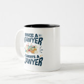 Einmal ein Anwalt immer ein Anwalt Zweifarbige Tasse (Vorderseite Links)