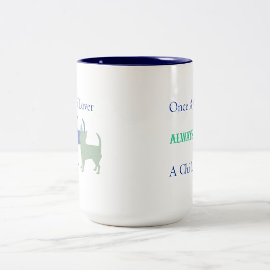 Einmal ein Chi-Liebhaber immer eine Zweifarbige Tasse (Mittel)