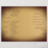 Einmal ein Hochzeitsprogramm (Rückseite)