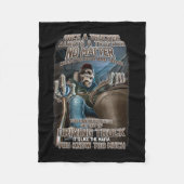 Einmal ein LKW-Fahrer immer ein Geschenk für LKWs. Fleecedecke (Vorderseite)