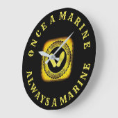 Einmal ein Meer Große Wanduhr (Winkel)