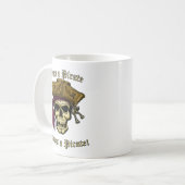 Einmal ein Piraterie Kaffeetasse (Vorderseite Links)