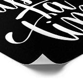 Einmal ein Zeit-Gif (positiver Spruch) Poster (Ecke)