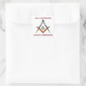 Einmal eine Freimaurer Quadratischer Aufkleber (Tasche)