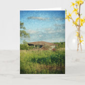 Einmal eine Scheune Karte (Gelbe Blume)