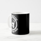 Einmal Flach Immer Flach Flache Erde Hu T Kaffeetasse (Vorderseite Links)