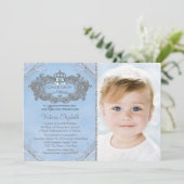 Einmal Foto Prinzessin Geburtstag Einladung (Stehend Vorderseite)