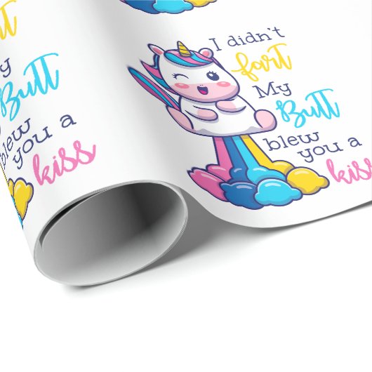 Einmal Furz ich nicht, dass mein Hintern dir einen Geschenkpapier (Rolleneckpunkt)