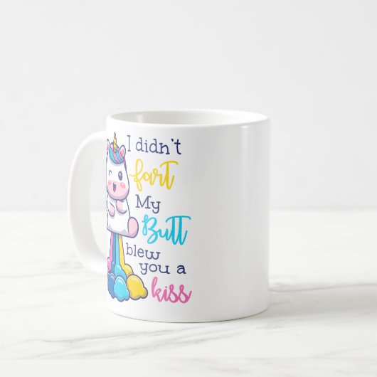 Einmal Furz ich nicht, dass mein Hintern dir einen Kaffeetasse (Vorderseite Links)