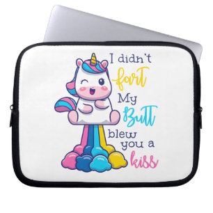 Einmal Furz ich nicht, dass mein Hintern dir einen Laptopschutzhülle