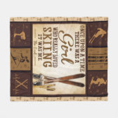 EINMAL GAB ES EIN MÄDCHEN - SKIER FLEECEDECKE (Vorderseite (Horizontal))