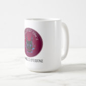 Einmal geatmet: Hypnotischer Dämonenschädel Kaffeetasse (VorderseiteRechts)