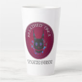 Einmal geatmet: Hypnotischer Dämonenschädel Milchtasse (Vorderseite)