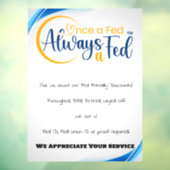 Einmal Gefüttert immer a Gefüttert Fensteraufkleber (Blatt 3)