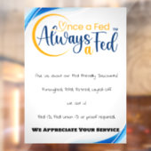 Einmal Gefüttert immer a Gefüttert Fensteraufkleber (Blatt 2)