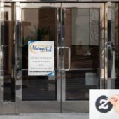 Einmal Gefüttert immer a Gefüttert Fensteraufkleber (Büro Tür)