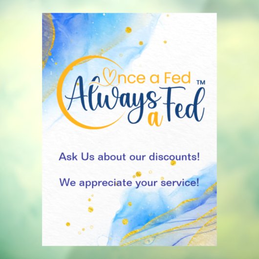 Einmal Gefüttert immer a Gefüttert Fensteraufkleber (Blatt 3)