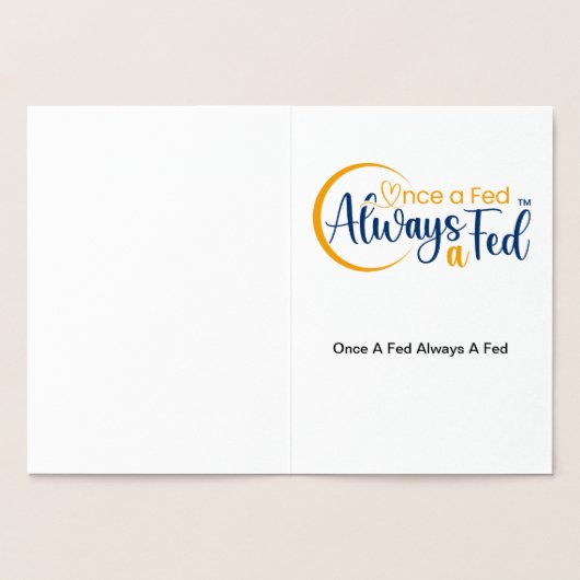 Einmal Gefüttert immer a Gefüttert Folienkarte (Innenseite)