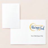 Einmal Gefüttert immer a Gefüttert Folienkarte (Anzeige)