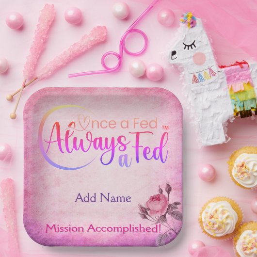 Einmal Gefüttert immer a Gefüttert Pappteller (Party)